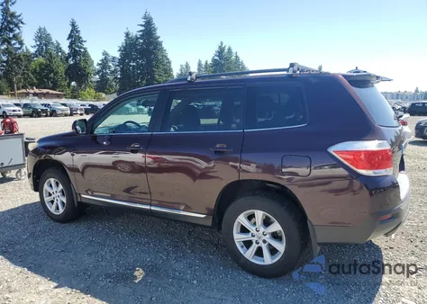 2012 Toyota Highlander Base from USA, damaged, VIN 5TDBK3EH1CS168783